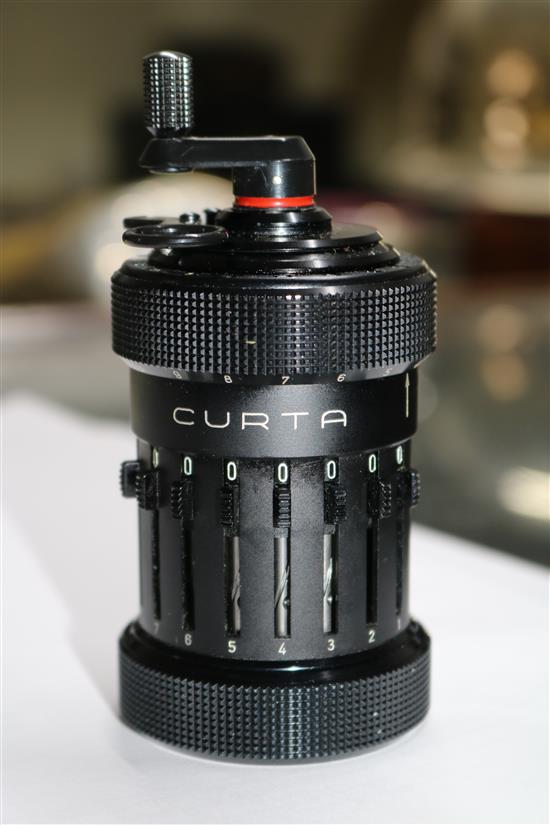 A Curta Type 1 calculator